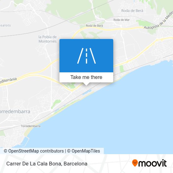 Carrer De La Cala Bona map