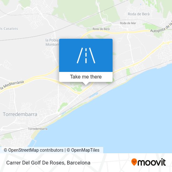 Carrer Del Golf De Roses map