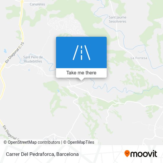 Carrer Del Pedraforca map