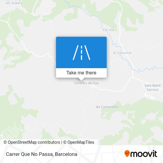 Carrer Que No Passa map