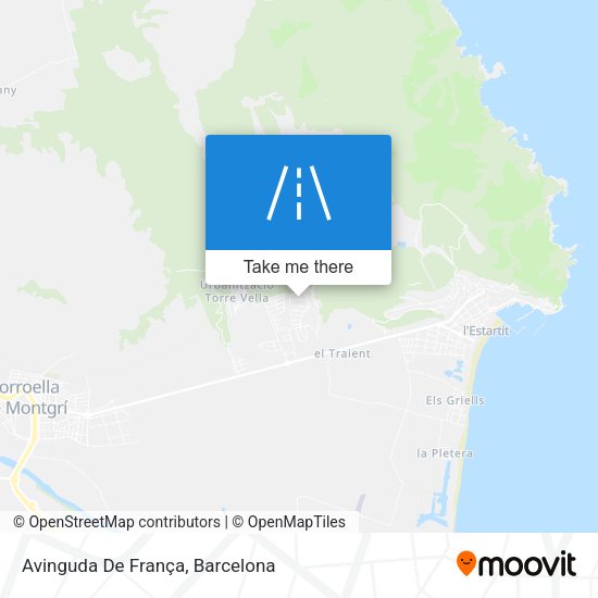 Avinguda De França map