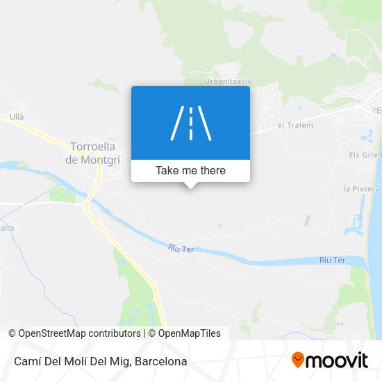 Camí Del Molí Del Mig map