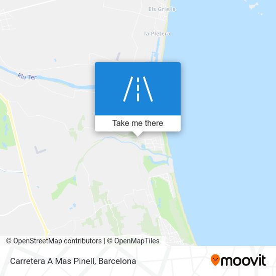 Carretera A Mas Pinell map