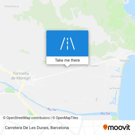 Carretera De Les Dunes map