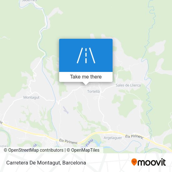 Carretera De Montagut map