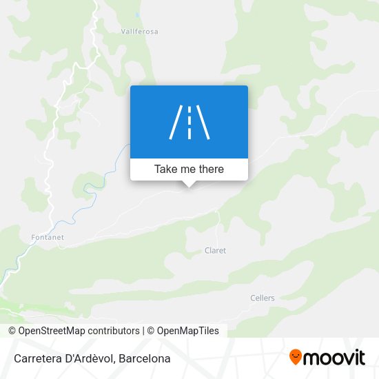 Carretera D'Ardèvol map