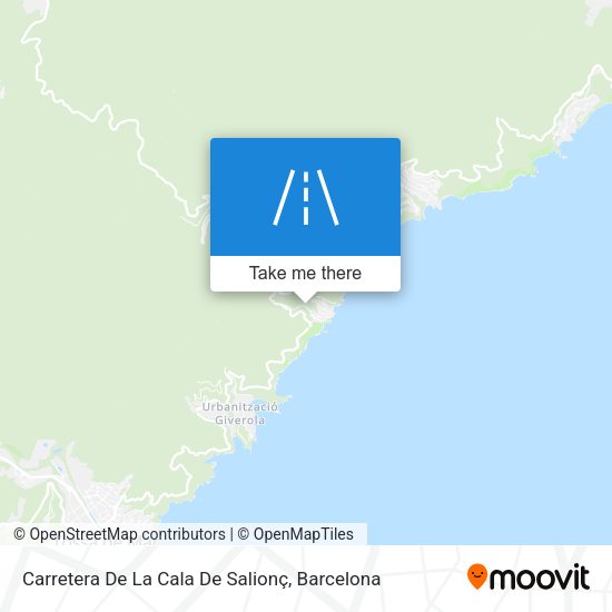 Carretera De La Cala De Salionç map