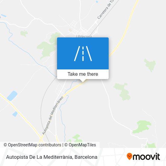 Autopista De La Mediterrània map