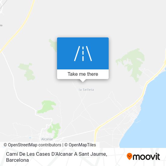 Camí De Les Cases D'Alcanar A Sant Jaume map