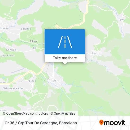 Gr 36 / Grp Tour De Cerdagne map