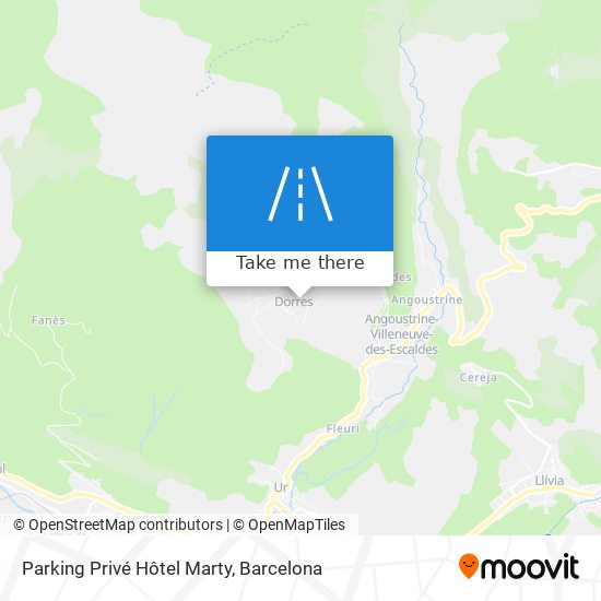 Parking Privé Hôtel Marty map