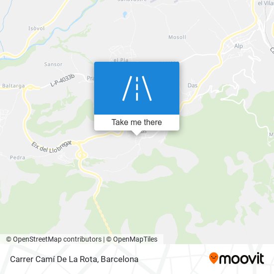 Carrer Camí De La Rota map