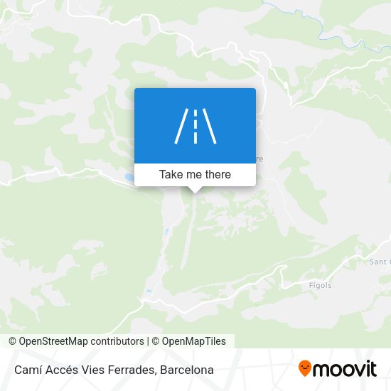 Camí Accés Vies Ferrades map
