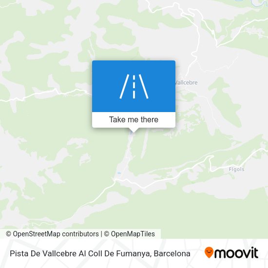 Pista De Vallcebre Al Coll De Fumanya map