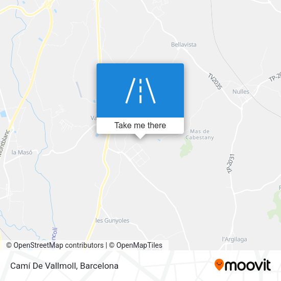 Camí De Vallmoll map