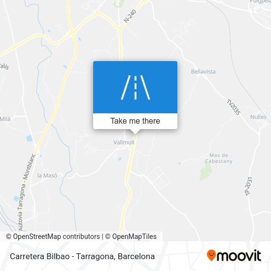 Carretera Bilbao - Tarragona map