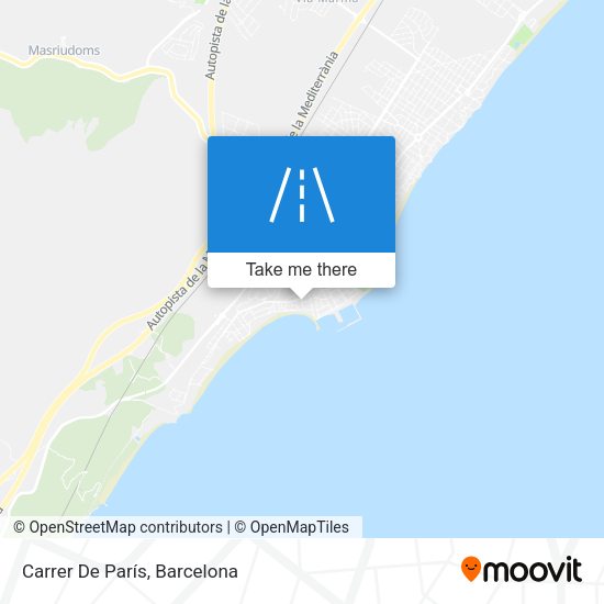 Carrer De París map