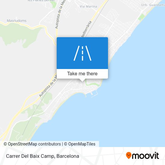 Carrer Del Baix Camp map