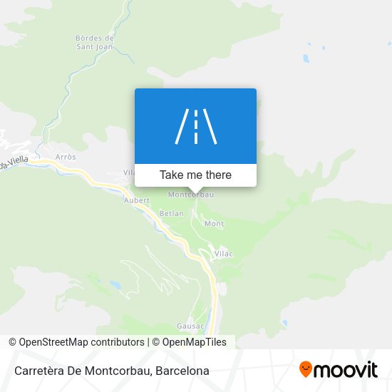 Carretèra De Montcorbau map