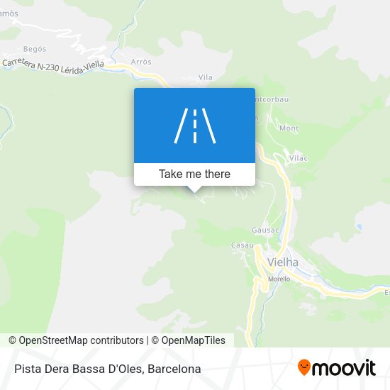Pista Dera Bassa D'Oles map