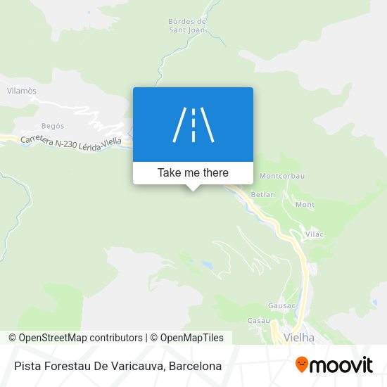 Pista Forestau De Varicauva map