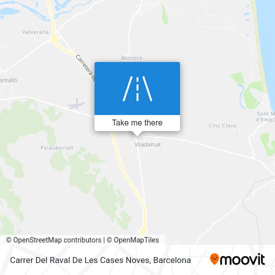 Carrer Del Raval De Les Cases Noves map