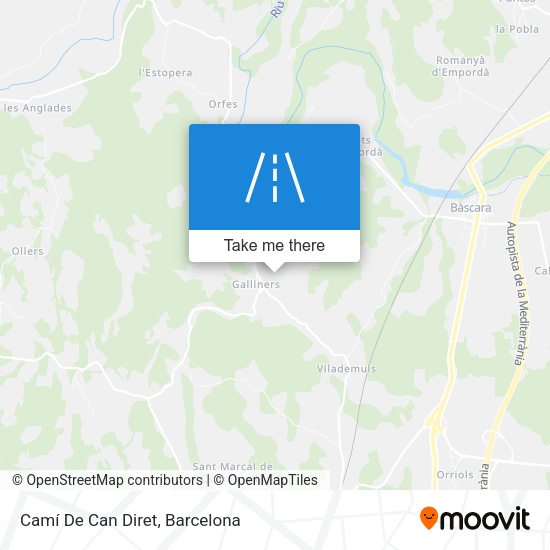 Camí De Can Diret map