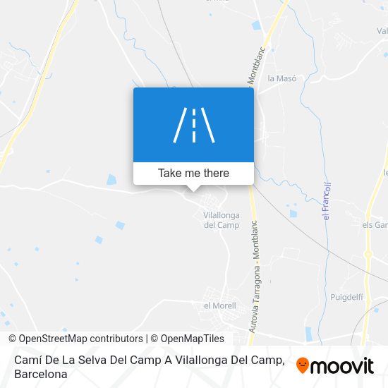 Camí De La Selva Del Camp A Vilallonga Del Camp map