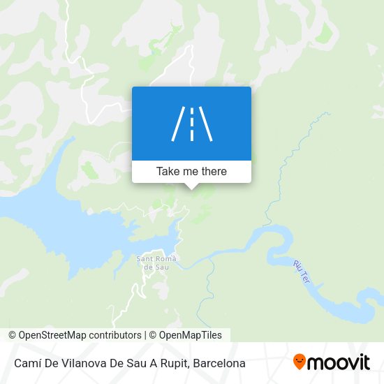 Camí De Vilanova De Sau A Rupit map