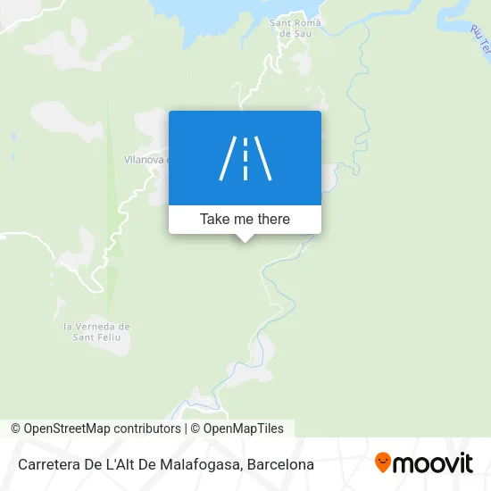 Carretera De L'Alt De Malafogasa map
