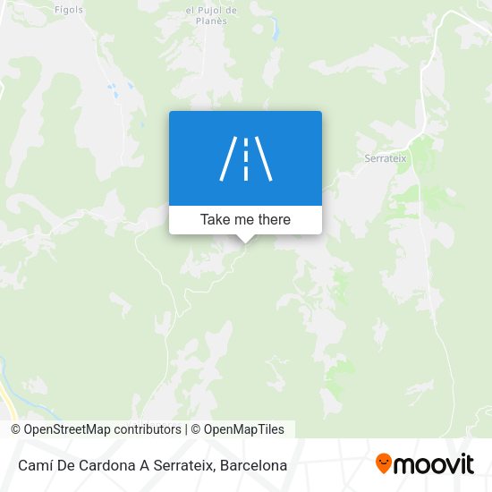 Camí De Cardona A Serrateix map