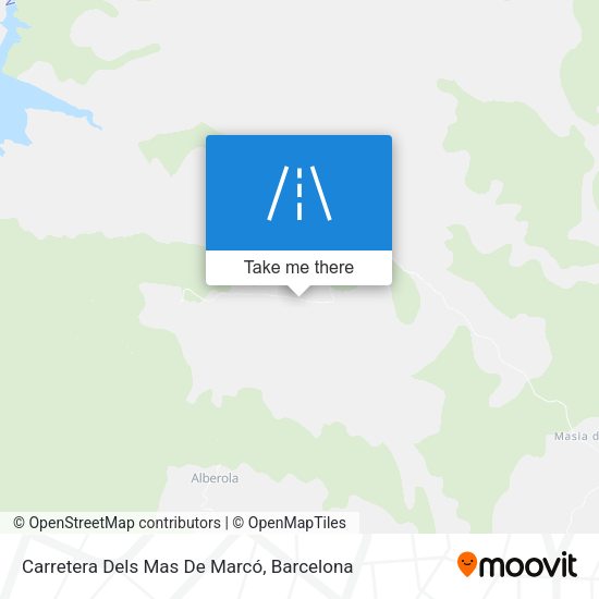 Carretera Dels Mas De Marcó map