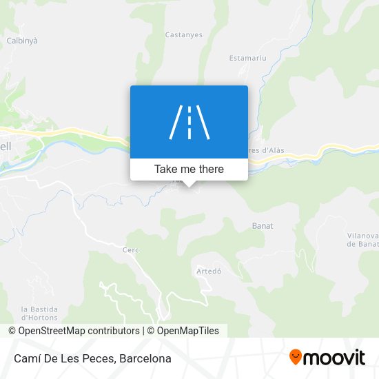 Camí De Les Peces map