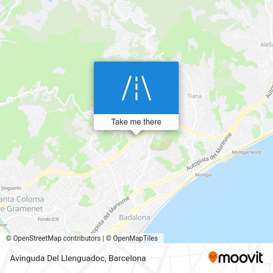 Avinguda Del Llenguadoc map
