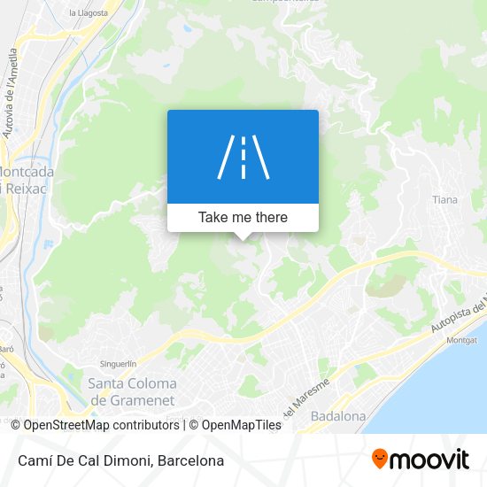 Camí De Cal Dimoni map