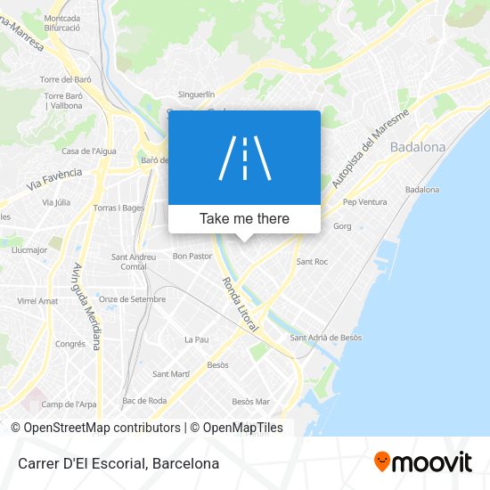 Carrer D'El Escorial map