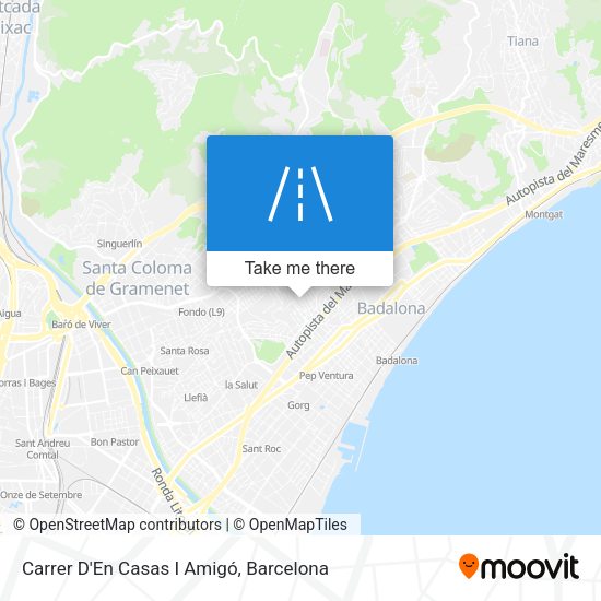 Carrer D'En Casas I Amigó map