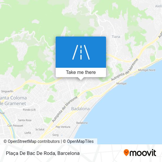 Plaça De Bac De Roda map