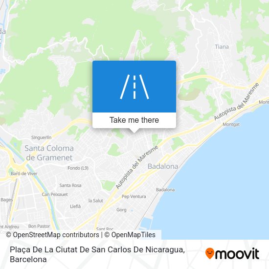 Plaça De La Ciutat De San Carlos De Nicaragua map