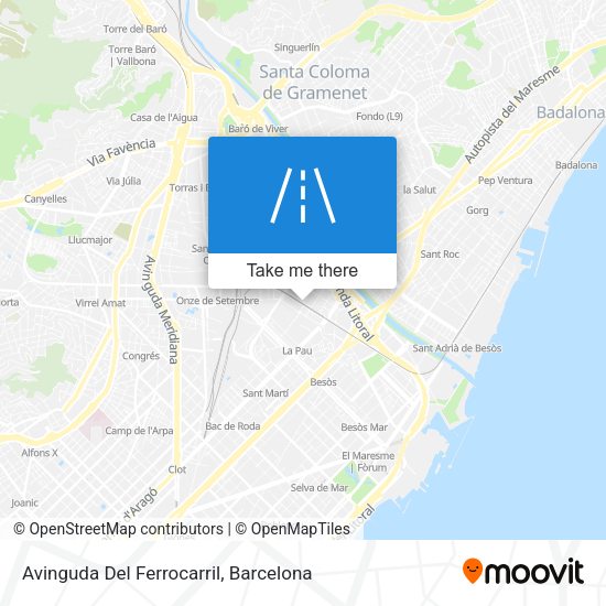 Avinguda Del Ferrocarril map