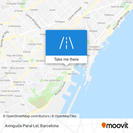 Avinguda Paral·Lel map