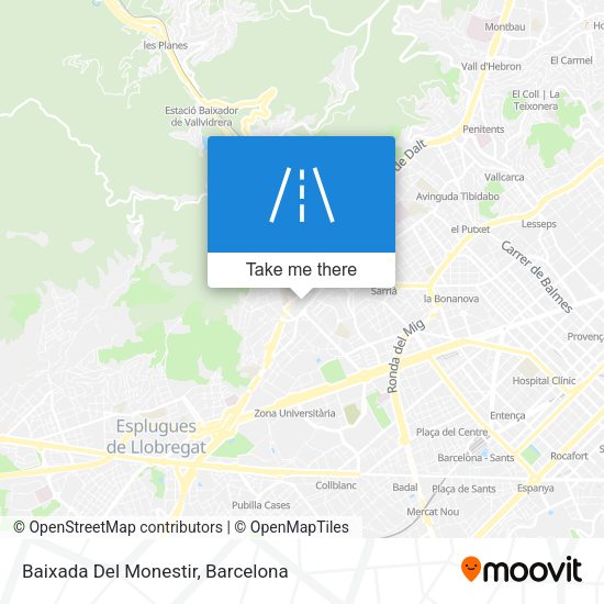 Baixada Del Monestir map