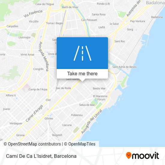 Camí De Ca L'Isidret map