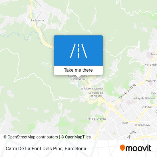 Camí De La Font Dels Pins map