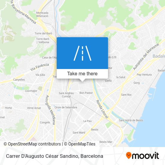 Carrer D'Augusto César Sandino map