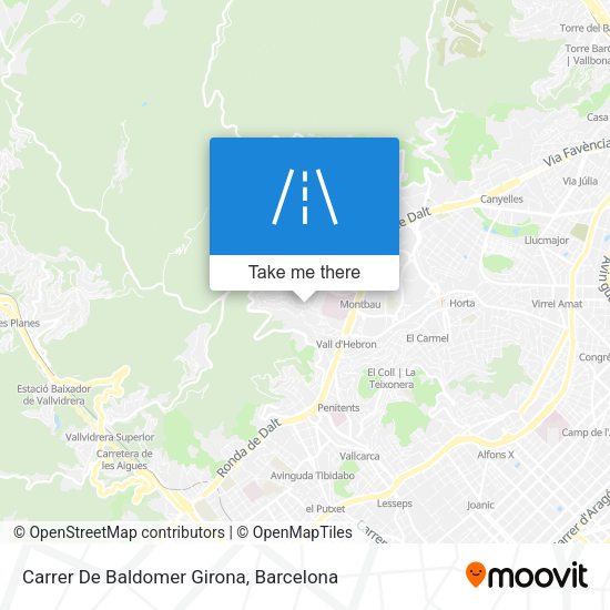 Carrer De Baldomer Girona map