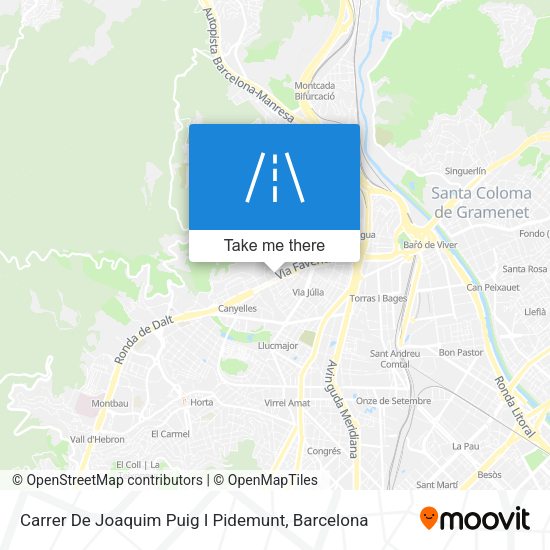 Carrer De Joaquim Puig I Pidemunt map