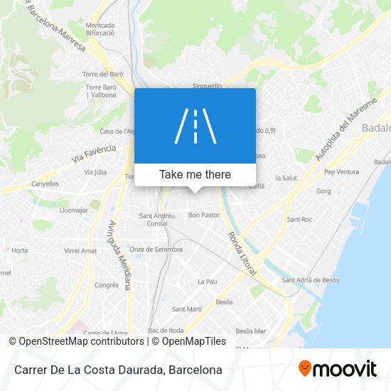 Carrer De La Costa Daurada map