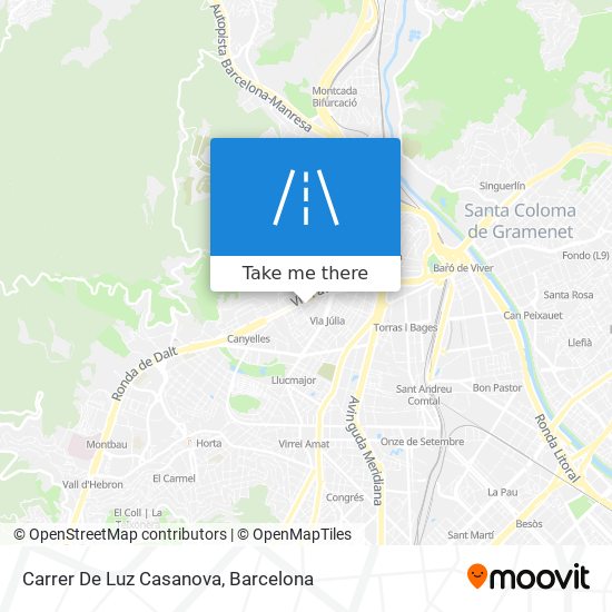 mapa Carrer De Luz Casanova