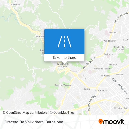 Drecera De Vallvidrera map